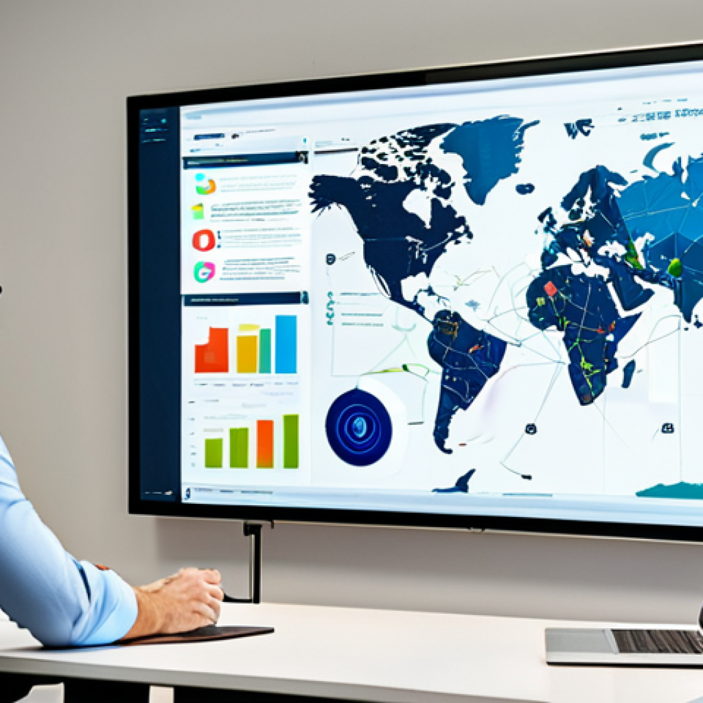 **
Prompt: Modern office space, diverse team collaborating around a large interactive screen displaying network diagrams, data flows, and interconnected nodes, emphasis on bright colors and dynamic energy, reflecting a collaborative and transparent company culture, appropriate attire, safe for work, professional environment, perfect anatomy, correct proportions, natural pose.
**