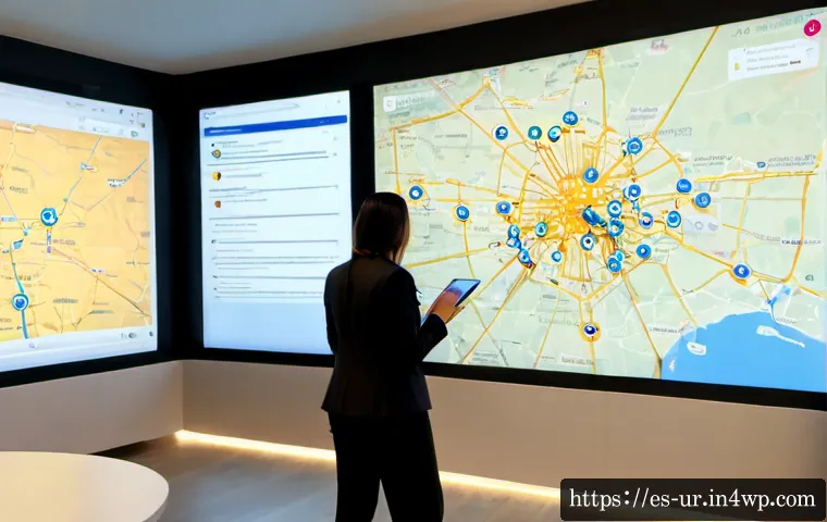 네트워크 조직 설계에서의 디지털 트랜스포메이션 - Photorealistic digital transformation workshop in a modern Madrid business hub, diverse Spanish and ...